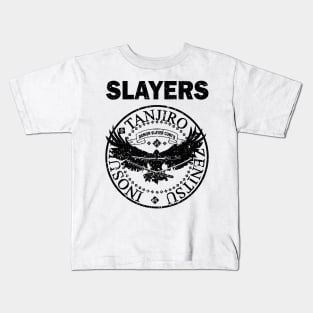 DEMON SLAYER: THE SLAYERS LOGO (GRUNGE STYLE) Kids T-Shirt